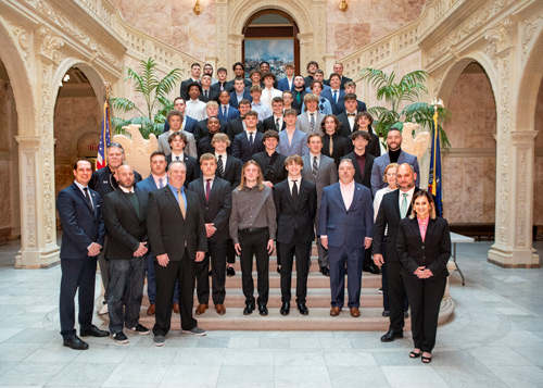 Lawmakers Welcome Champion Leopards to State Capitol